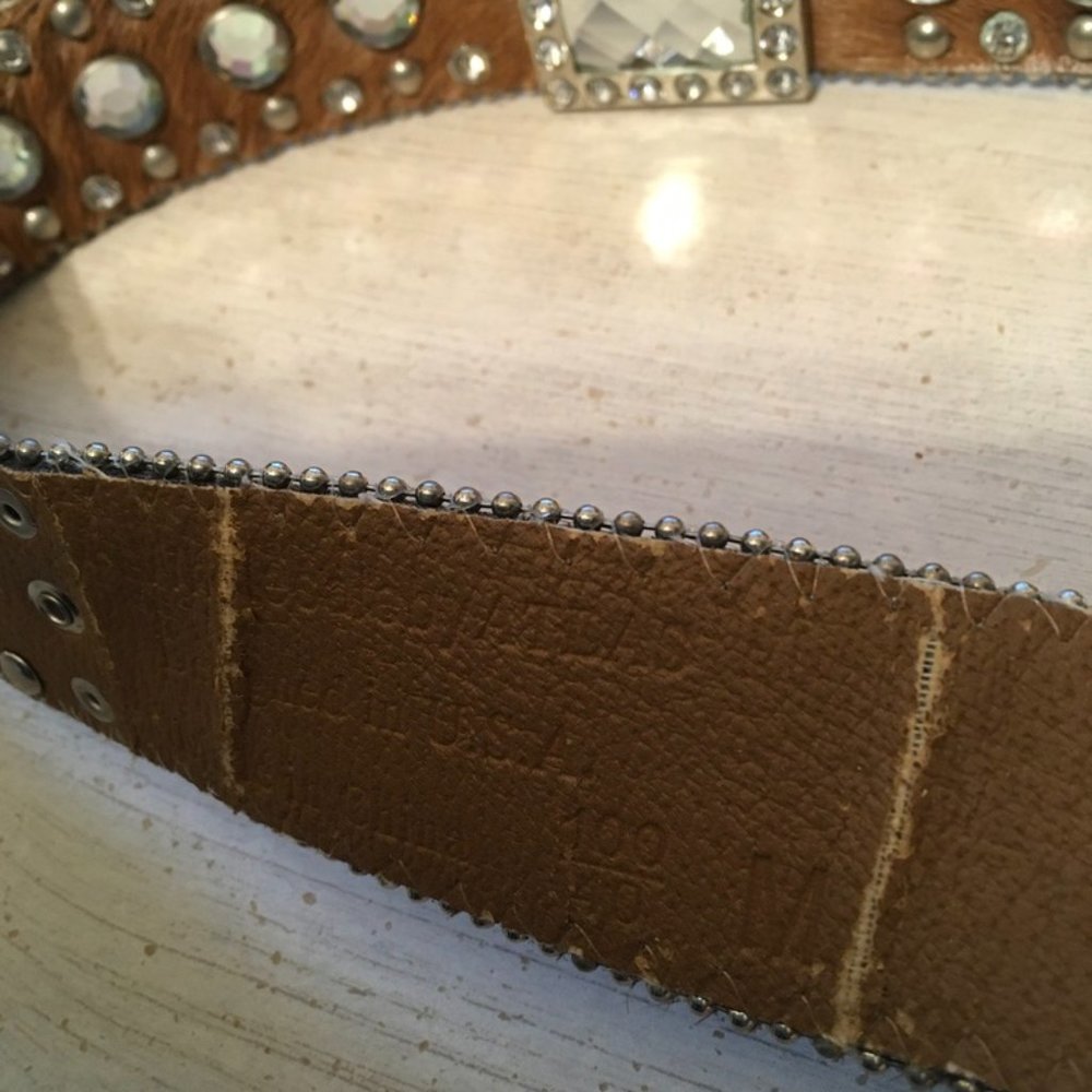 W.B. Atlas TM Jeweled and Pony Hair Belt - Picture 11 of 12